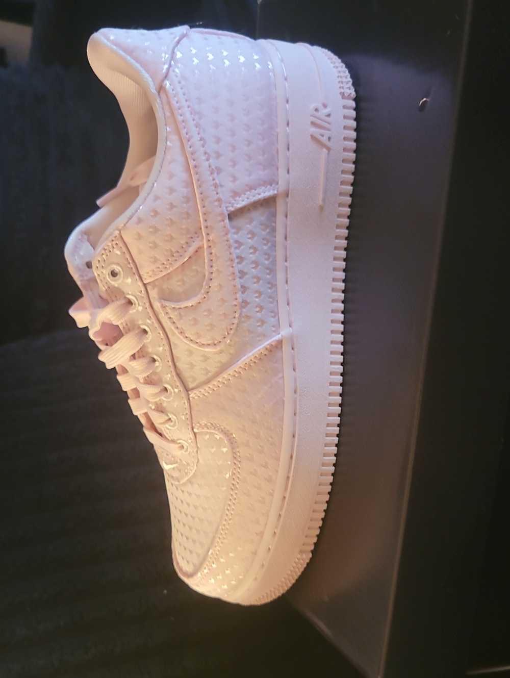 Women's Low-Top Air Force Style Sneakers in Light Pink